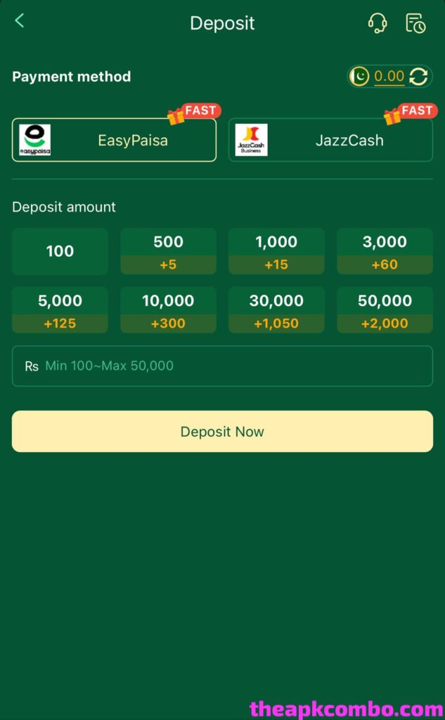 Golo 777 Game deposit 