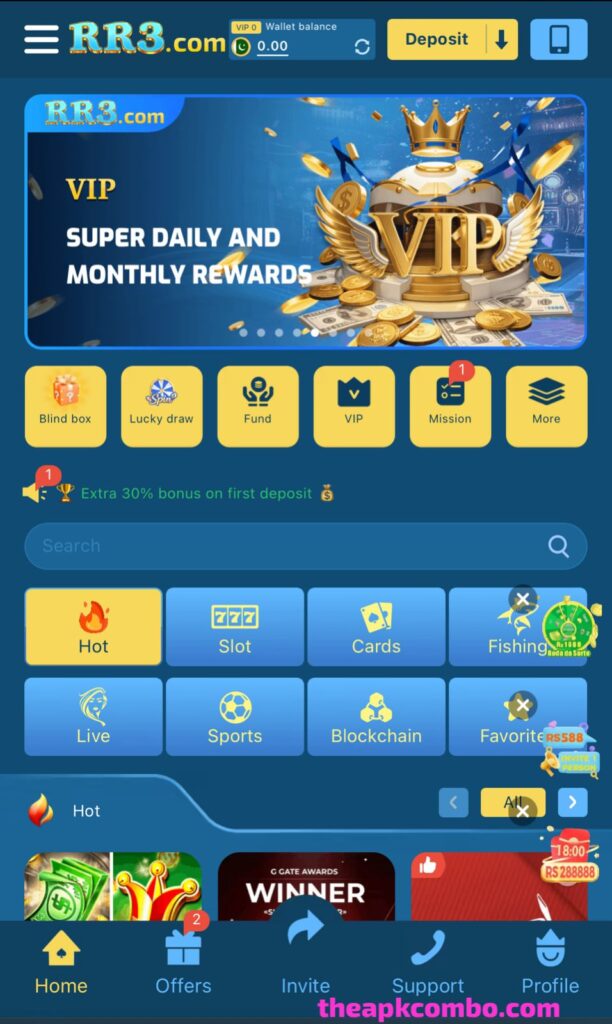 RR3 Game interface screenshot