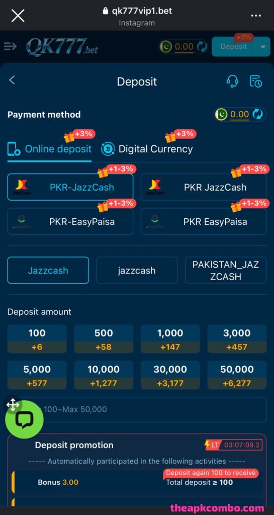 Qk777.Bet Game Deposit